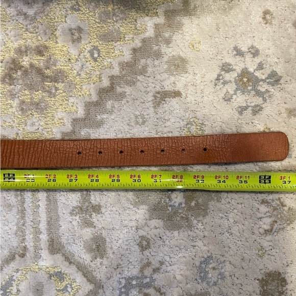 J Crew Brown Crackled Leather Belt - Picture 10 of 12